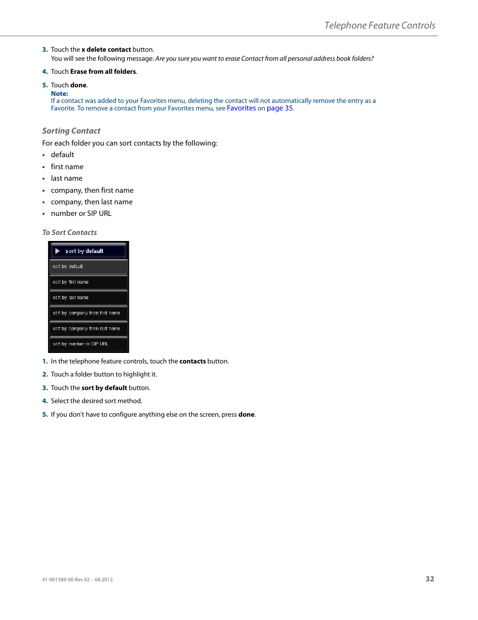 Telephone feature controls | AASTRA BluStar 8000i User Guide EN User Manual | Page 37 / 113