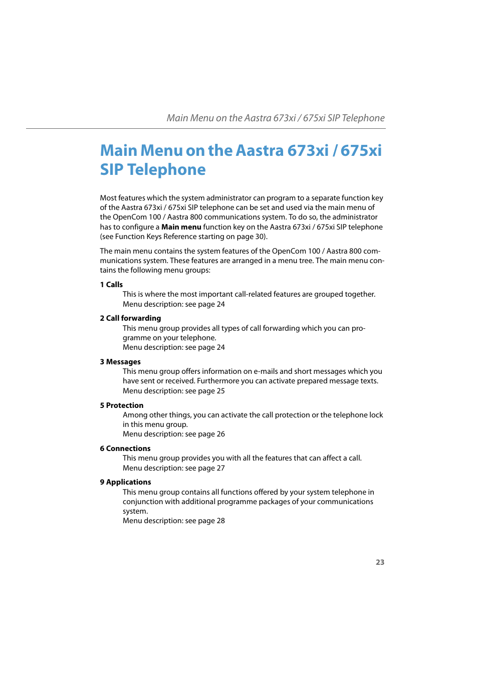 AASTRA 6700i for Aastra 800 and OpenCom 100 User Guide EN User Manual | Page 25 / 44