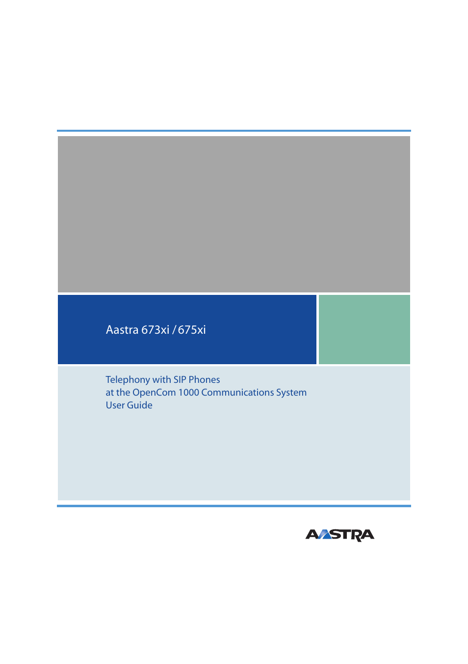 AASTRA 6700i for OpenCom 1000 User Guide EN User Manual | 48 pages