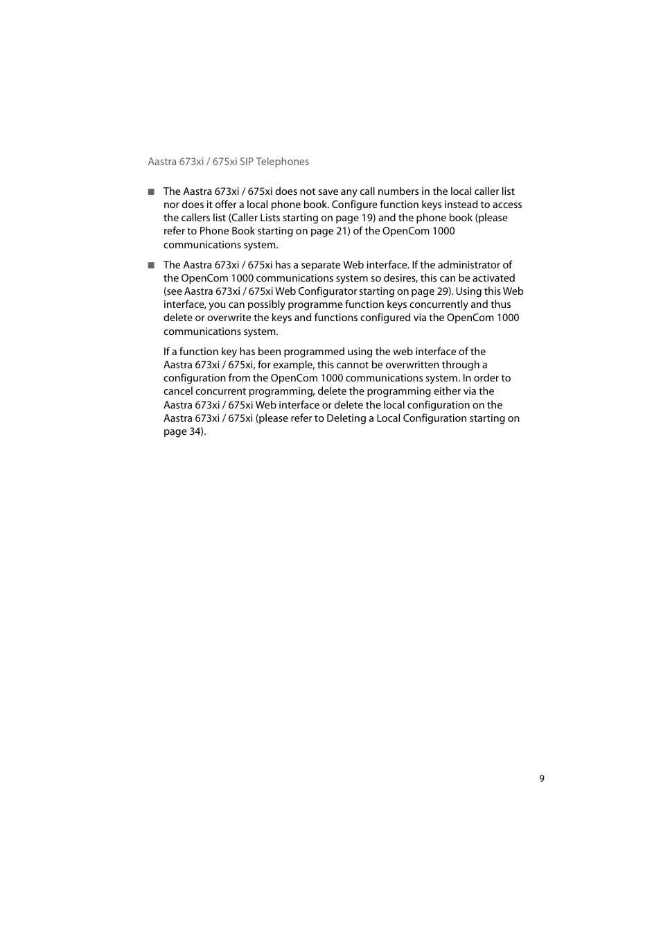 AASTRA 6700i for OpenCom 1000 User Guide EN User Manual | Page 13 / 48