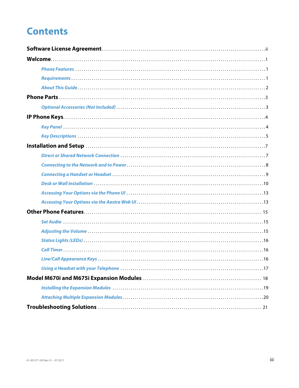 AASTRA 6737i Installation Guide EN User Manual | Page 3 / 28