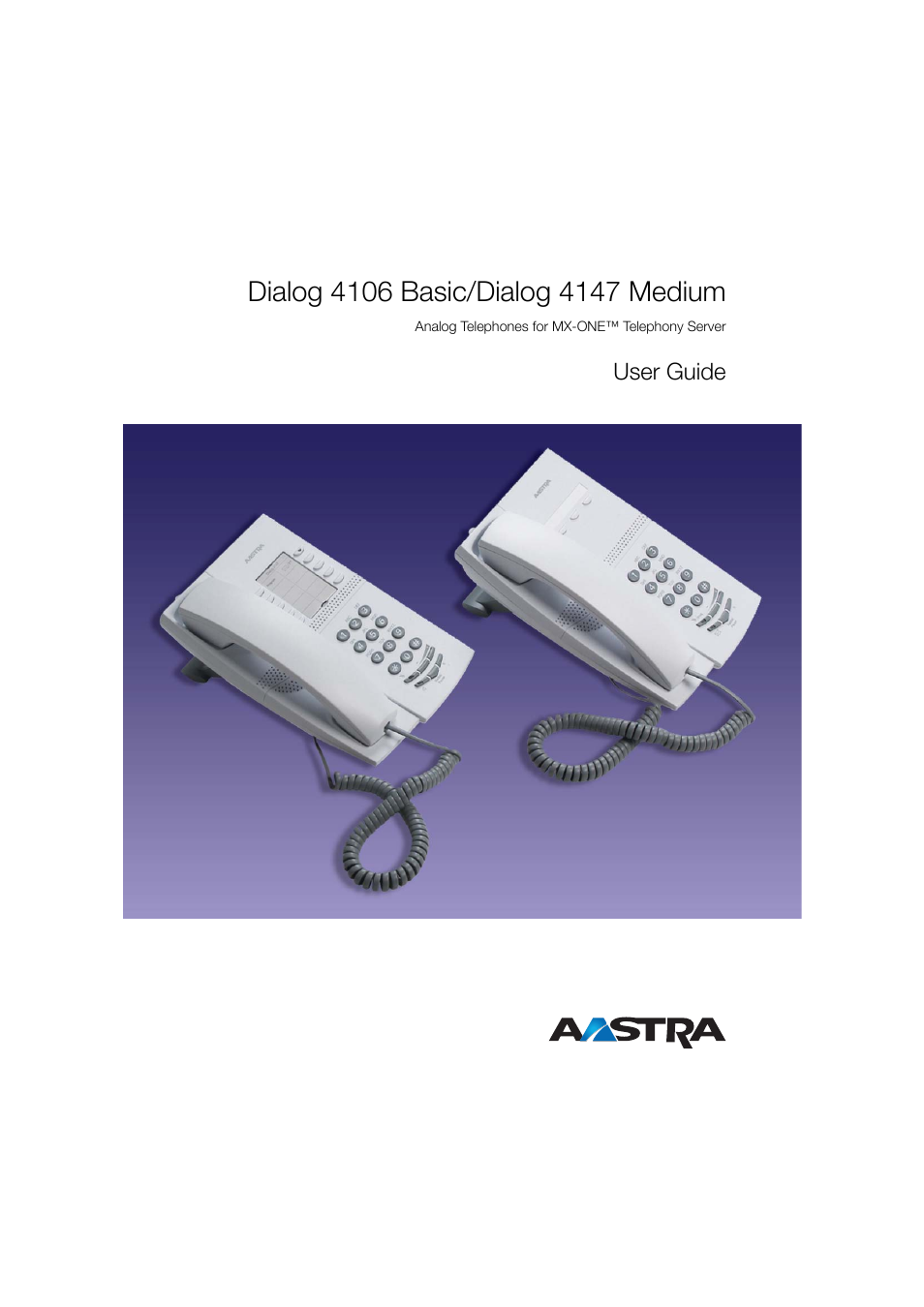 AASTRA 4147 Medium for MX-ONE (TSE) User Guide EN User Manual | 76 pages