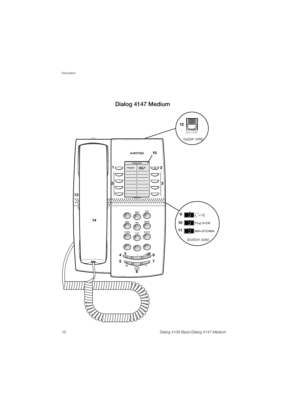 Dialog 4147 medium | AASTRA 4147 Medium for MX-ONE (TSE) User Guide EN User Manual | Page 10 / 76