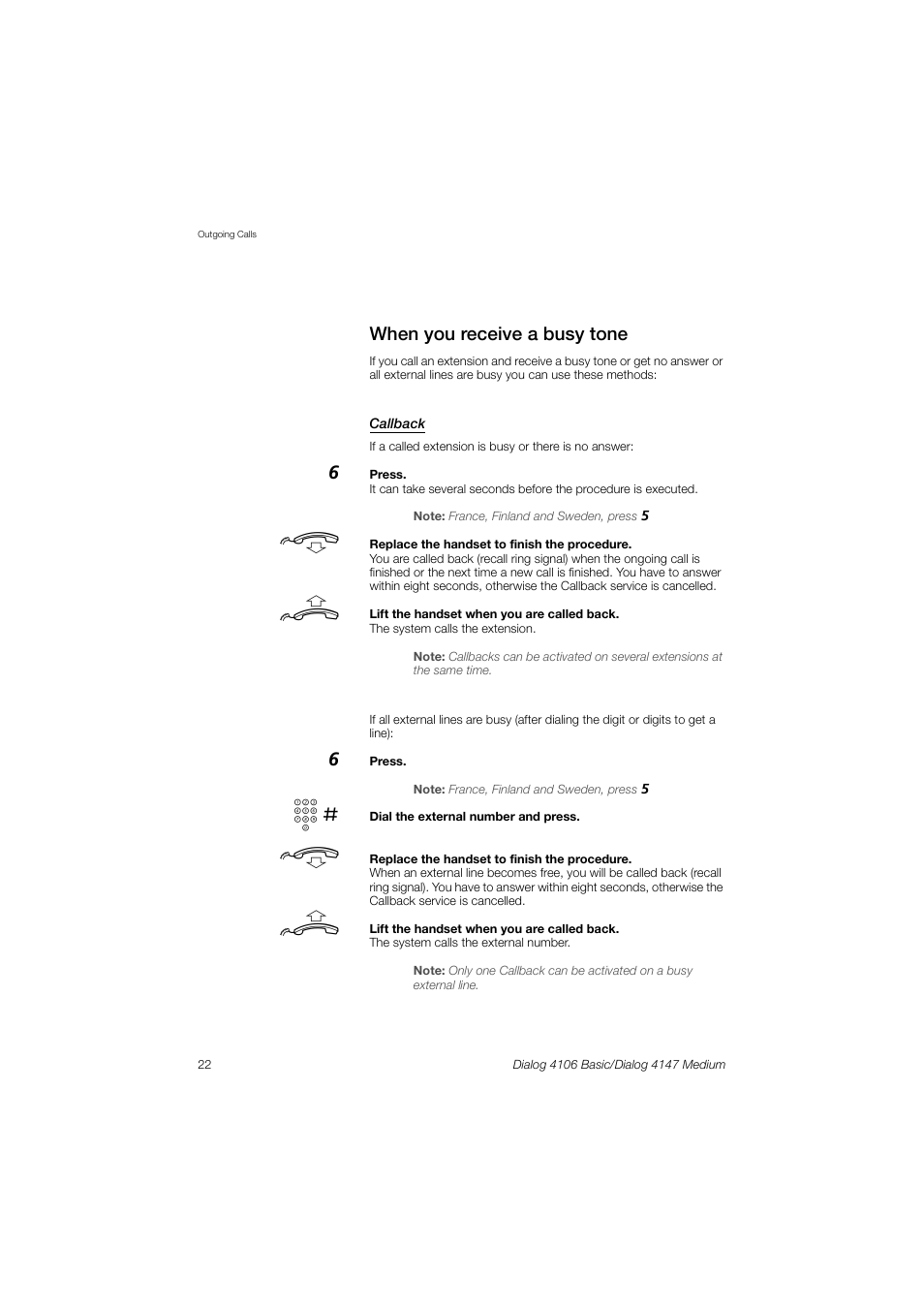 AASTRA 4147 Medium for MX-ONE (TSE) User Guide EN User Manual | Page 22 / 76