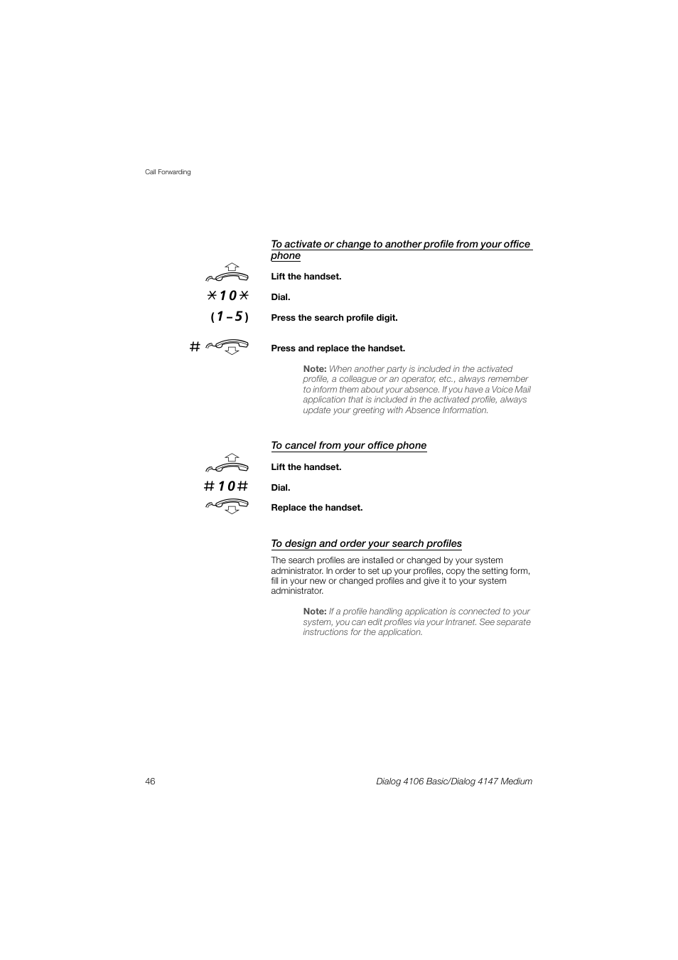 AASTRA 4147 Medium for MX-ONE (TSE) User Guide EN User Manual | Page 46 / 76