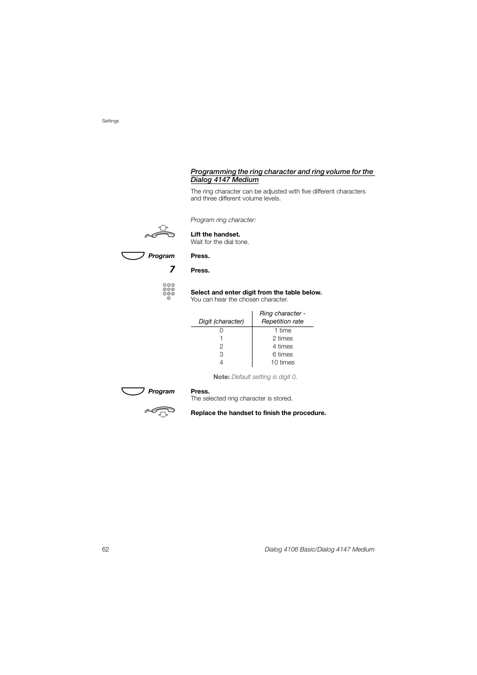 AASTRA 4147 Medium for MX-ONE (TSE) User Guide EN User Manual | Page 62 / 76