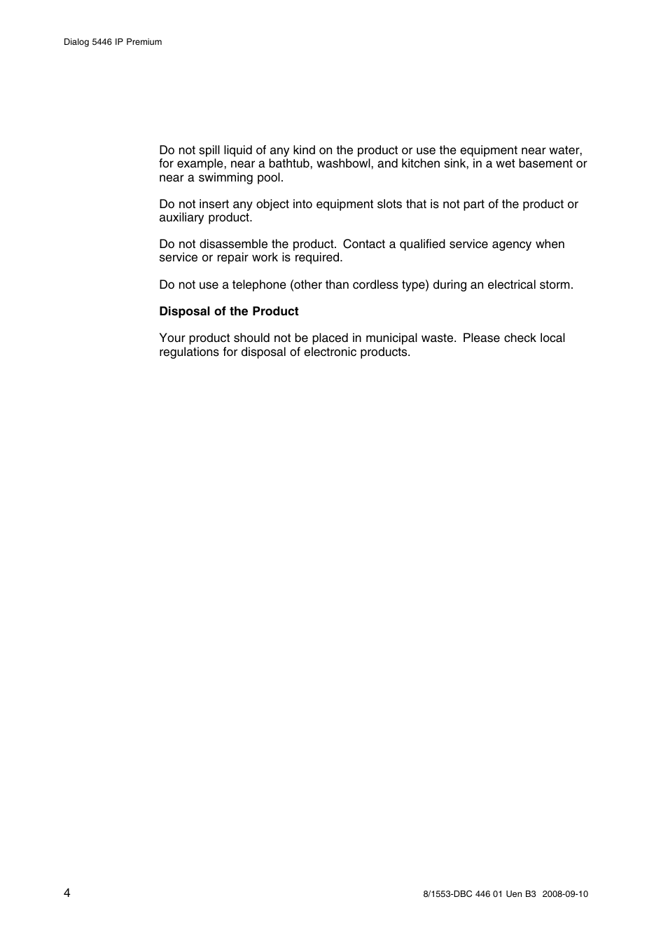 AASTRA 7446ip (5446ip) Premium for BusinessPhone User Guide EN User Manual | Page 10 / 87