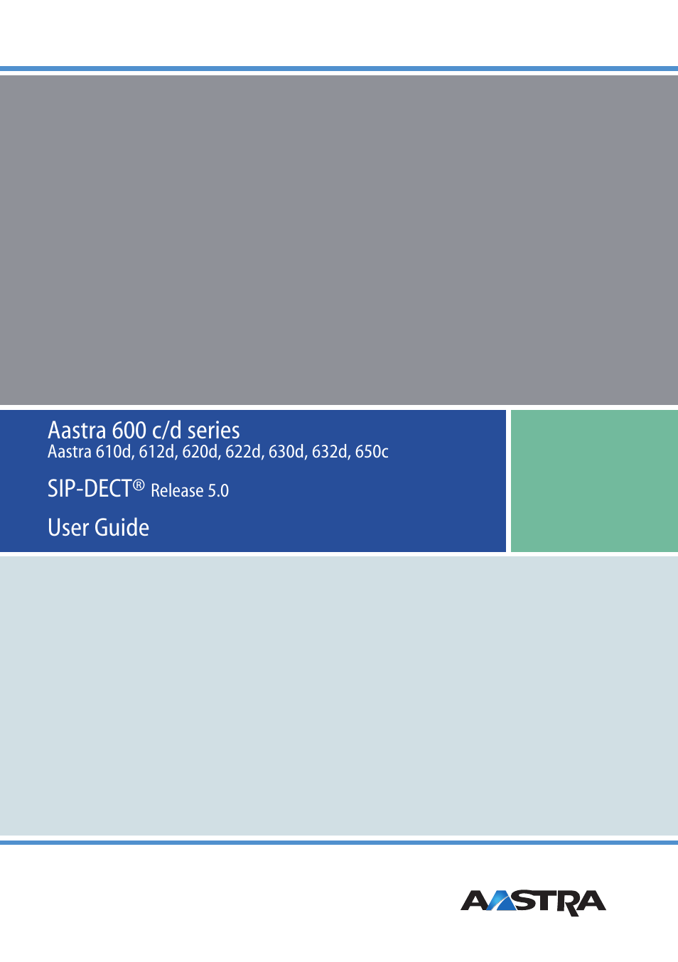 AASTRA 600c_d for SIP-DECT User Manual EN User Manual | 108 pages