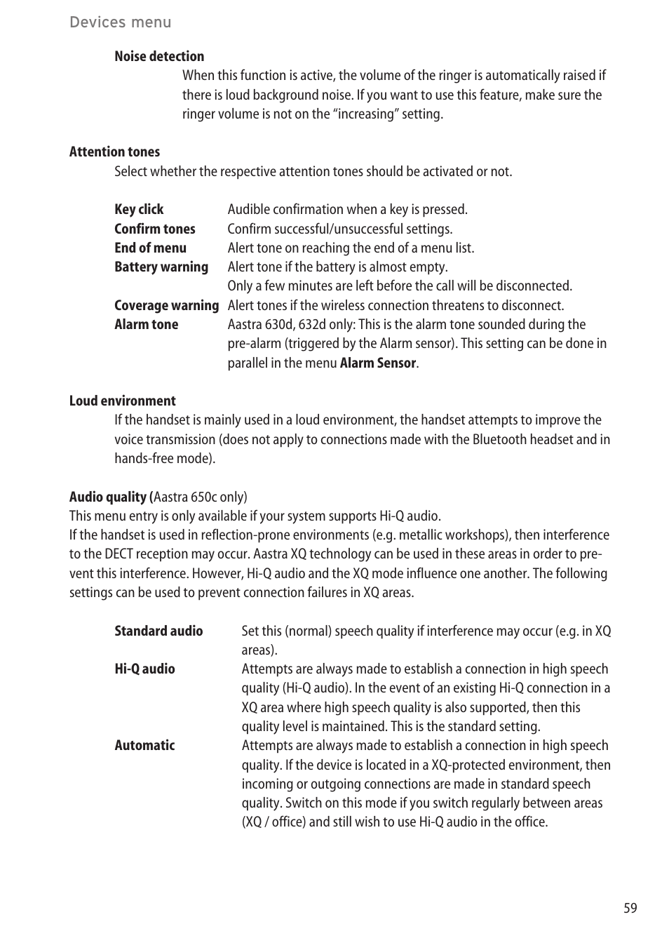 AASTRA 600c_d for SIP-DECT User Manual EN User Manual | Page 65 / 108