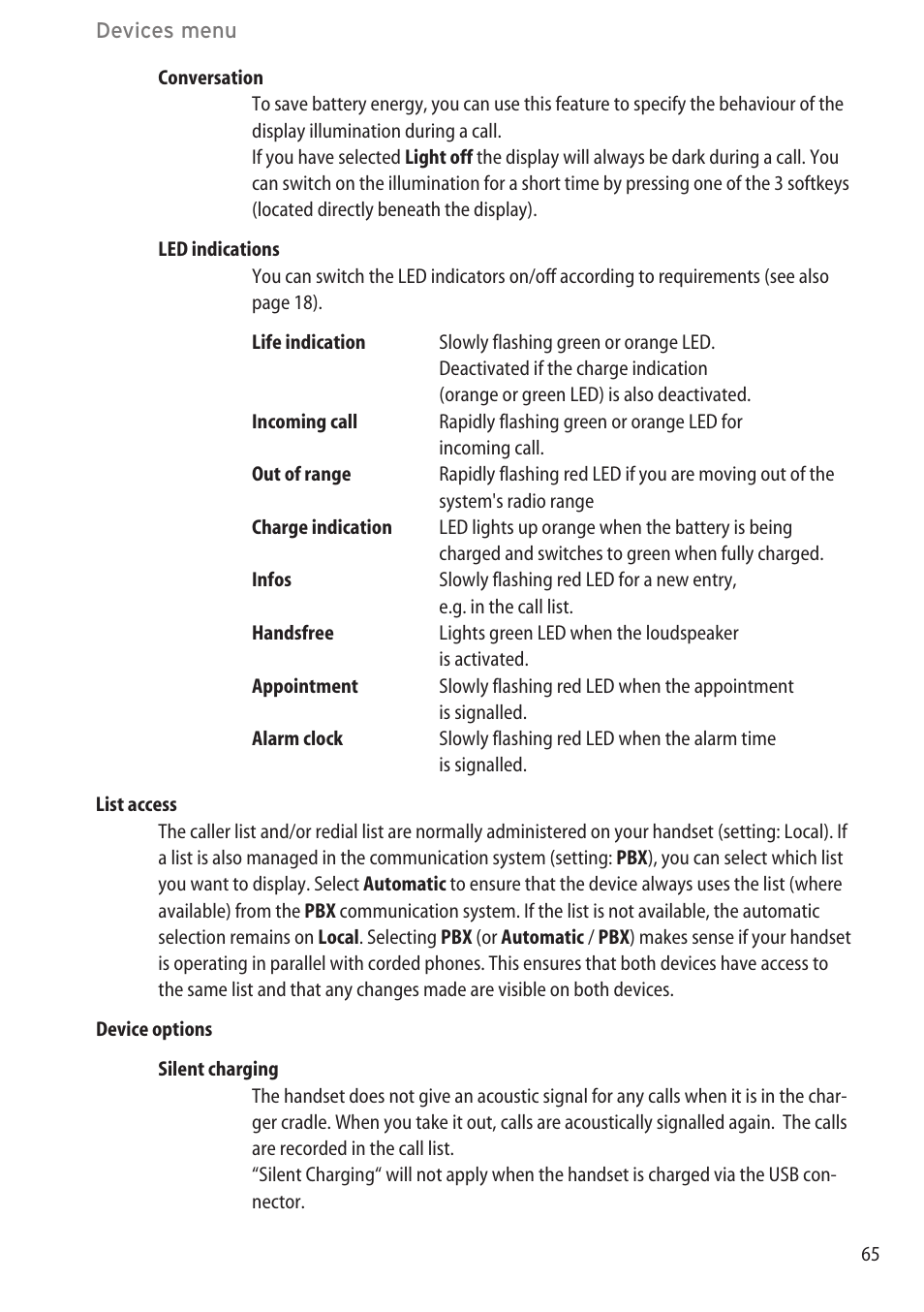 AASTRA 600c_d for SIP-DECT User Manual EN User Manual | Page 71 / 108