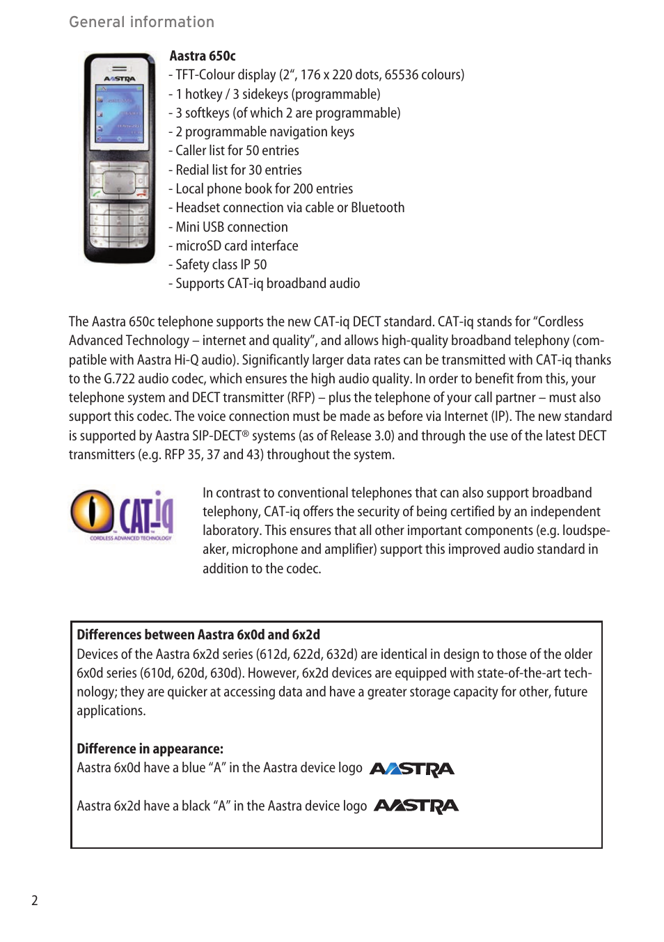 AASTRA 600c_d for SIP-DECT User Manual EN User Manual | Page 8 / 108