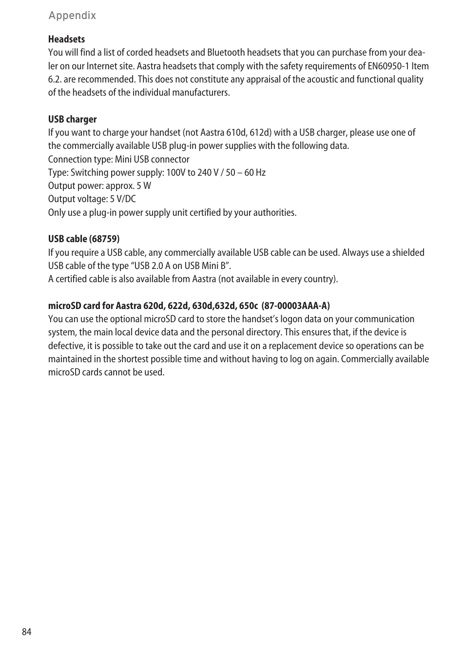AASTRA 600c_d for SIP-DECT User Manual EN User Manual | Page 90 / 108