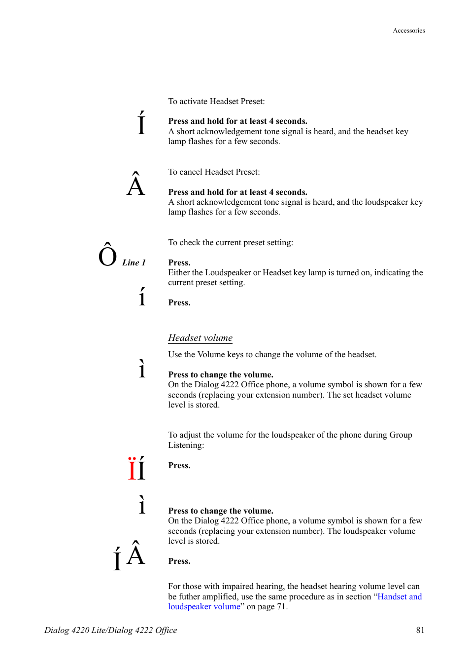 AASTRA 4222 Office for MX-ONE (TSE) User Guide EN User Manual | Page 81 / 97