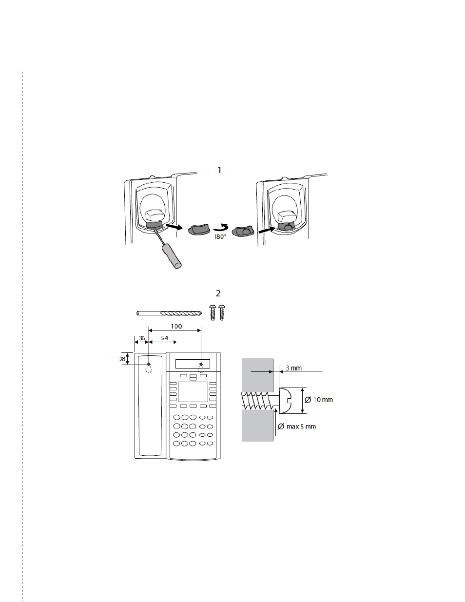 Wall mounting | AASTRA 7147a - for MX-ONE EN User Manual | Page 31 / 32