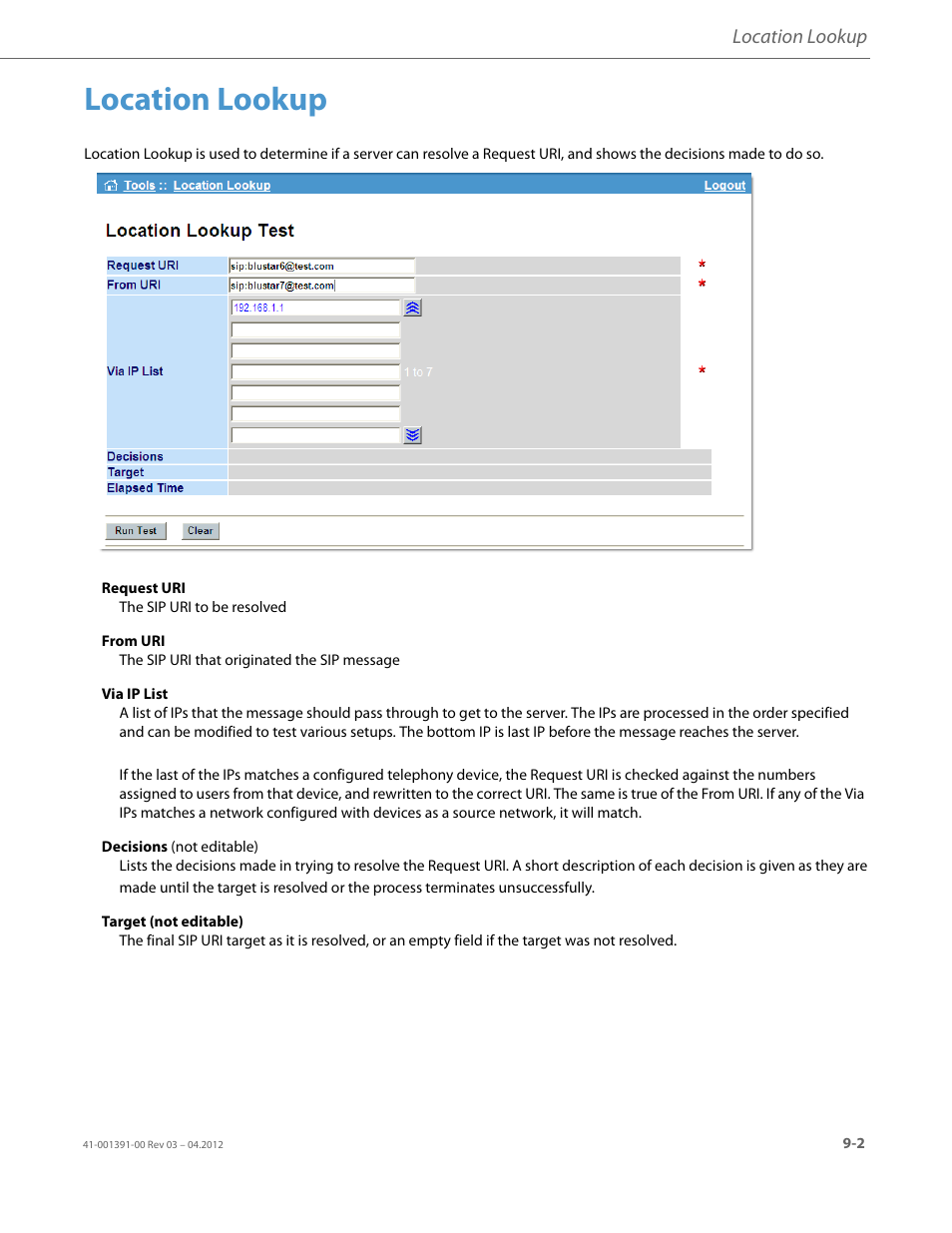 Location lookup | AASTRA BluStar 8000i BAS-Mode Administrator Guides EN User Manual | Page 141 / 175