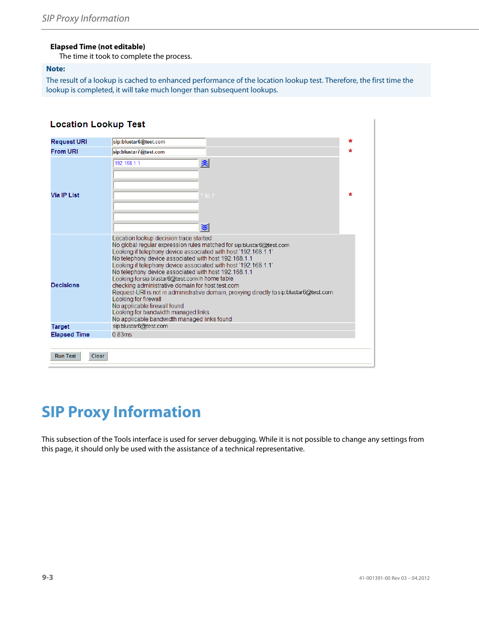 Sip proxy information | AASTRA BluStar 8000i BAS-Mode Administrator Guides EN User Manual | Page 142 / 175