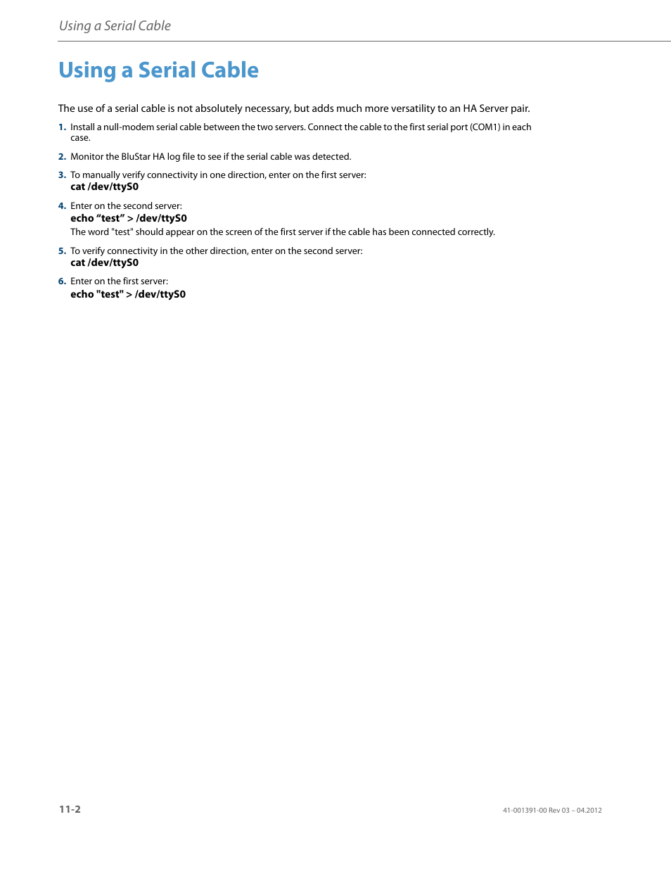 Using a serial cable | AASTRA BluStar 8000i BAS-Mode Administrator Guides EN User Manual | Page 152 / 175