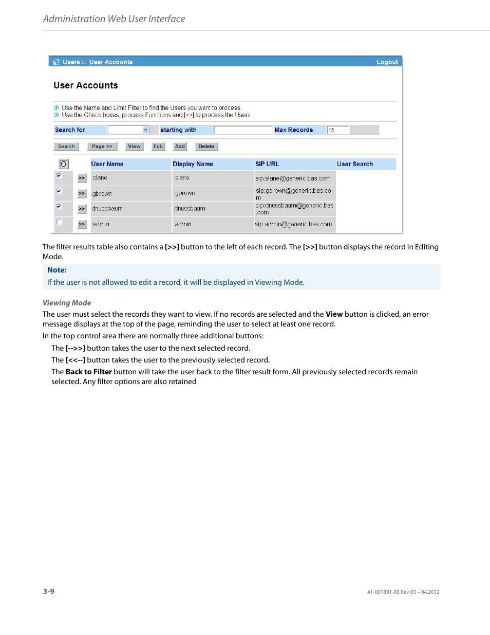Administration web user interface | AASTRA BluStar 8000i BAS-Mode Administrator Guides EN User Manual | Page 40 / 175