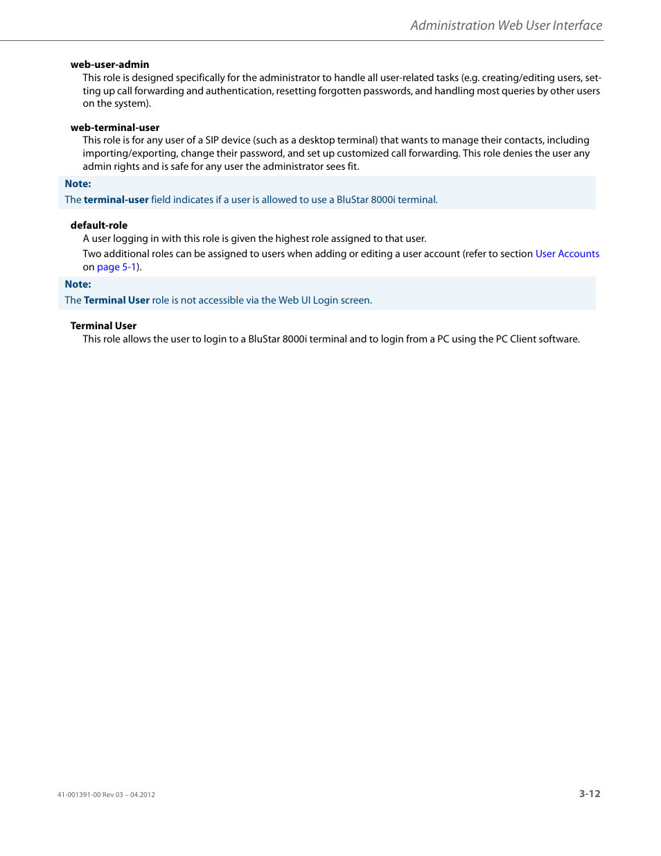 Administration web user interface | AASTRA BluStar 8000i BAS-Mode Administrator Guides EN User Manual | Page 43 / 175