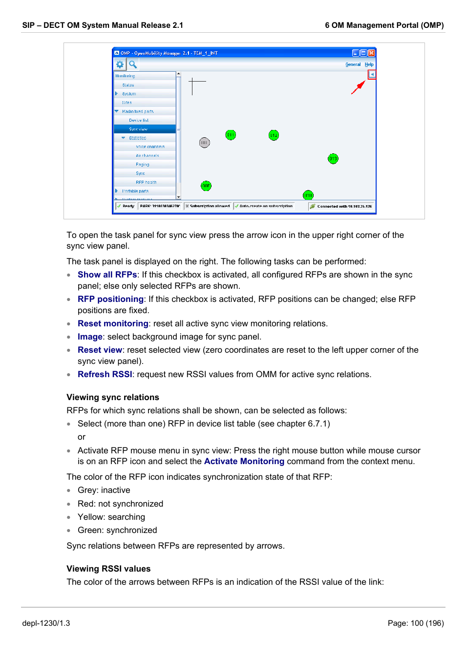 AASTRA SIP-DECT (Release 2.1)- OM System Manual - Installation, Administration and Maintenance EN User Manual | Page 100 / 196