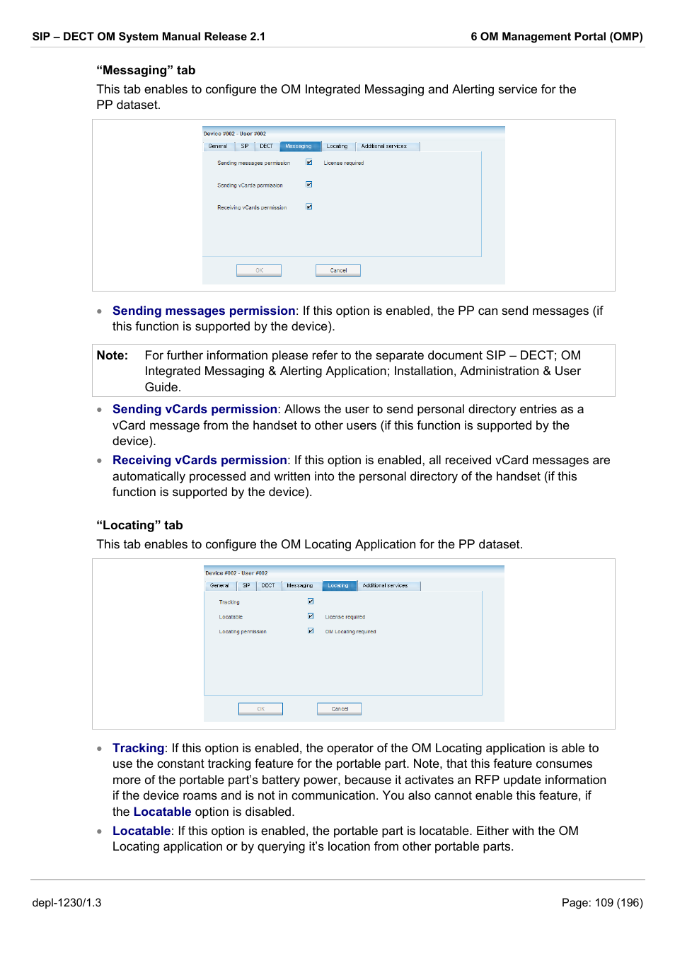 AASTRA SIP-DECT (Release 2.1)- OM System Manual - Installation, Administration and Maintenance EN User Manual | Page 109 / 196