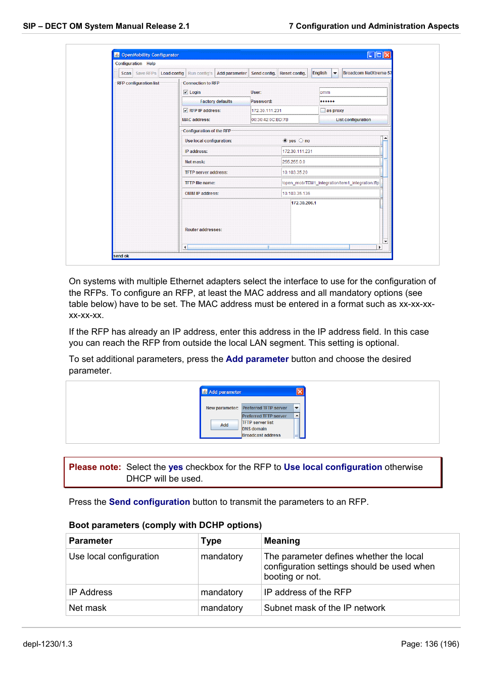 AASTRA SIP-DECT (Release 2.1)- OM System Manual - Installation, Administration and Maintenance EN User Manual | Page 136 / 196