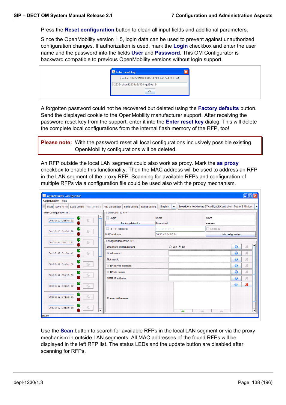 AASTRA SIP-DECT (Release 2.1)- OM System Manual - Installation, Administration and Maintenance EN User Manual | Page 138 / 196
