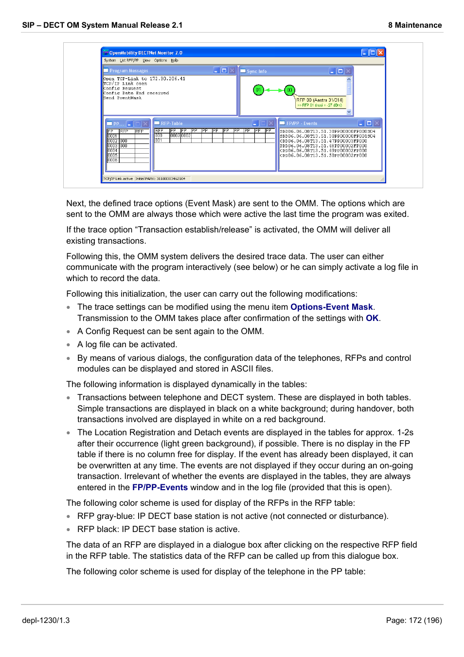 AASTRA SIP-DECT (Release 2.1)- OM System Manual - Installation, Administration and Maintenance EN User Manual | Page 172 / 196