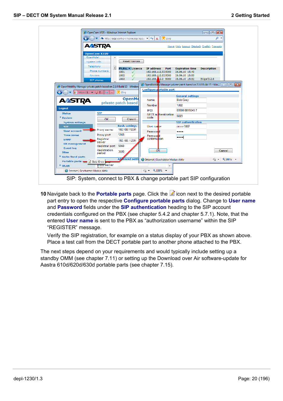 AASTRA SIP-DECT (Release 2.1)- OM System Manual - Installation, Administration and Maintenance EN User Manual | Page 20 / 196