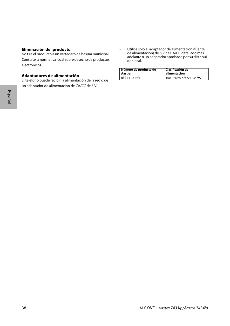 AASTRA 7434ip for MX-ONE Quick Reference Guide User Manual | Page 38 / 132