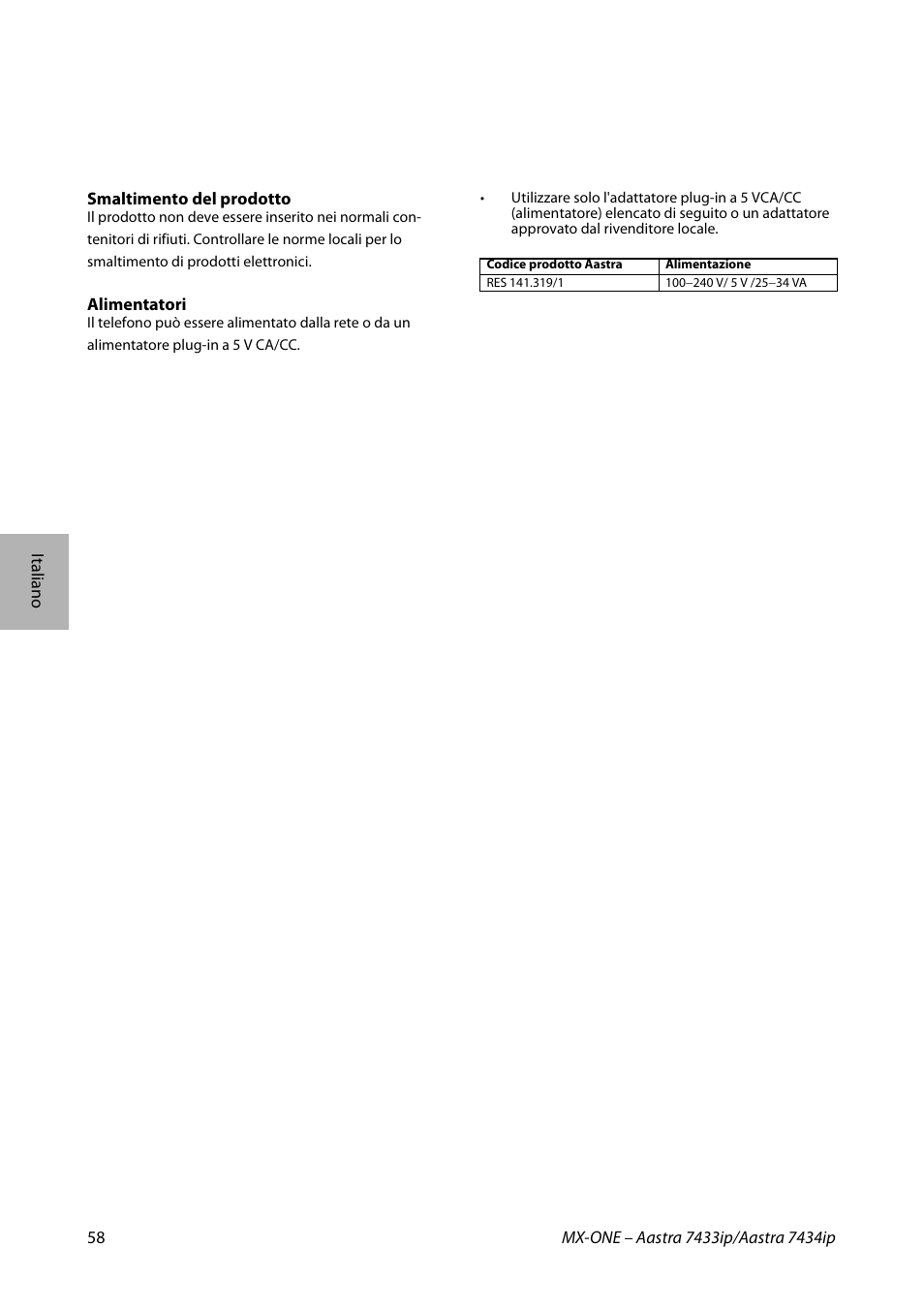AASTRA 7434ip for MX-ONE Quick Reference Guide User Manual | Page 58 / 132