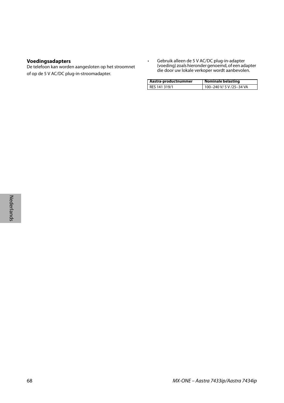 AASTRA 7434ip for MX-ONE Quick Reference Guide User Manual | Page 68 / 132