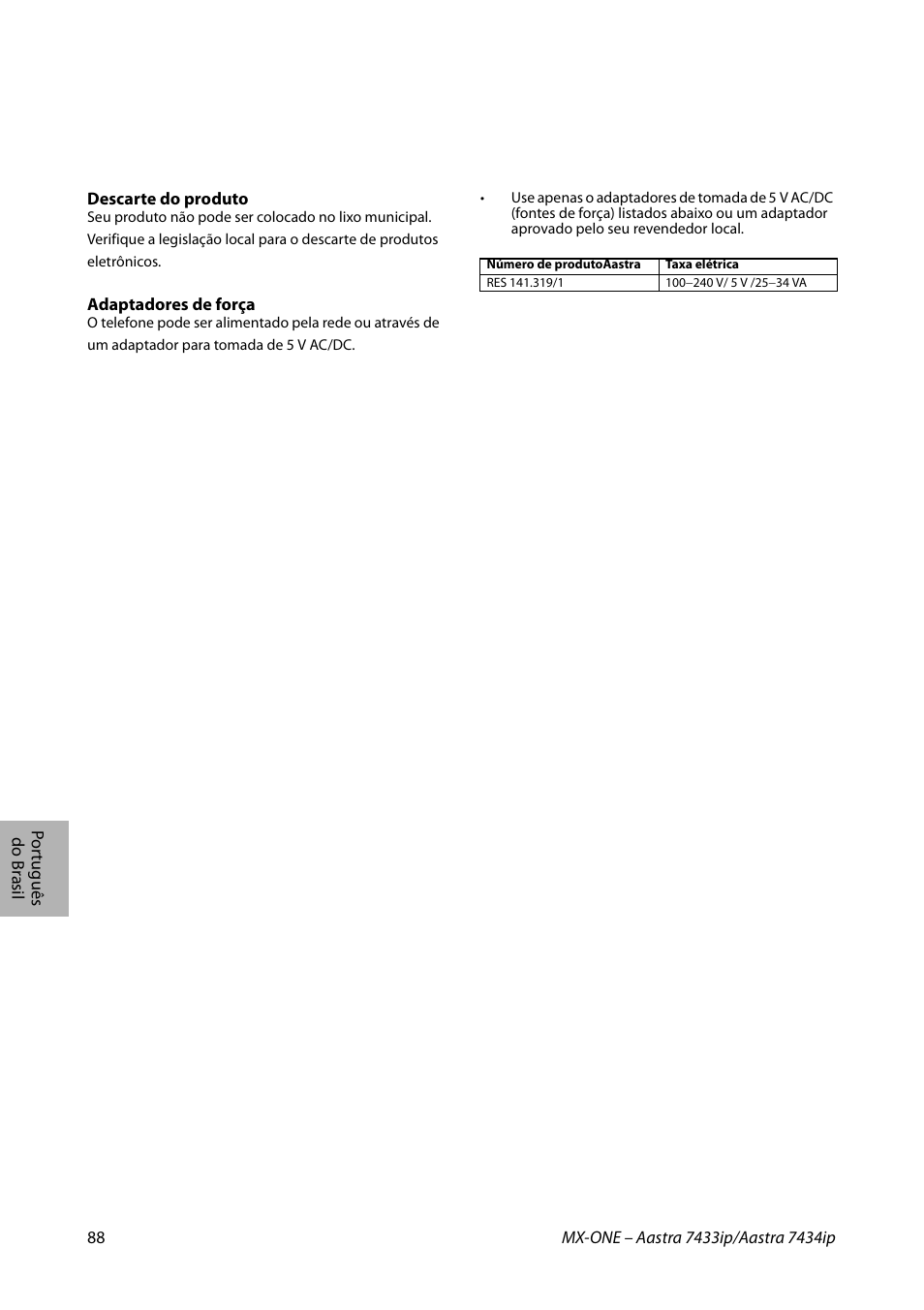 AASTRA 7434ip for MX-ONE Quick Reference Guide User Manual | Page 88 / 132