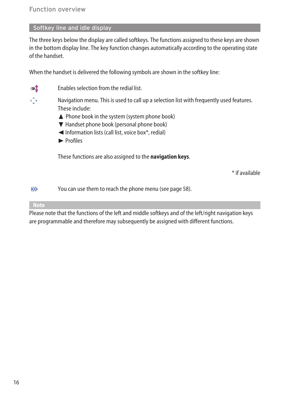 Softkey line and idle display, Display ………………………………………………………………………………15 | AASTRA 600d for OpenCom 1000 User Guide (with bookmarks) EN User Manual | Page 22 / 118