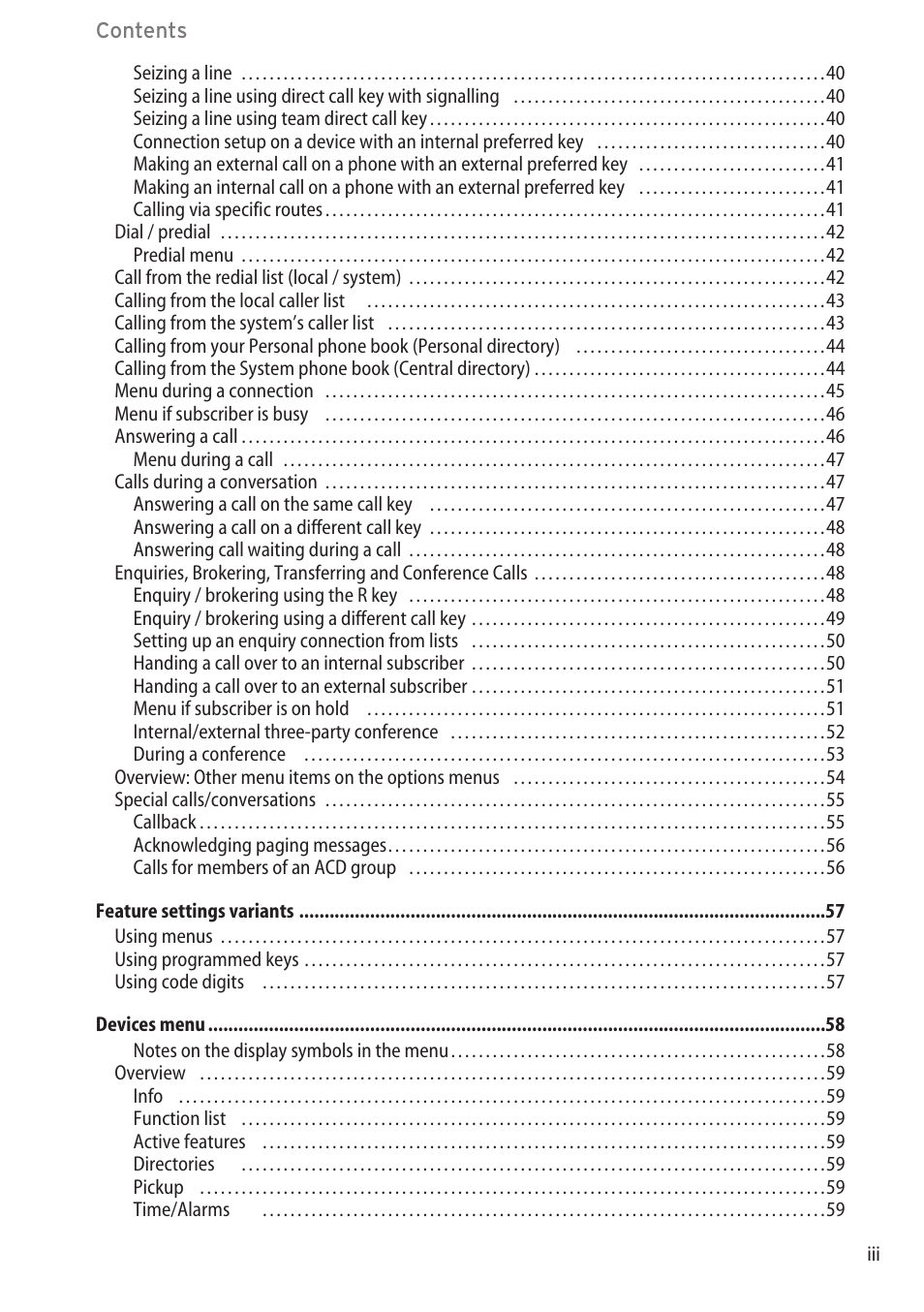 AASTRA 600d for OpenCom 1000 User Guide (with bookmarks) EN User Manual | Page 5 / 118