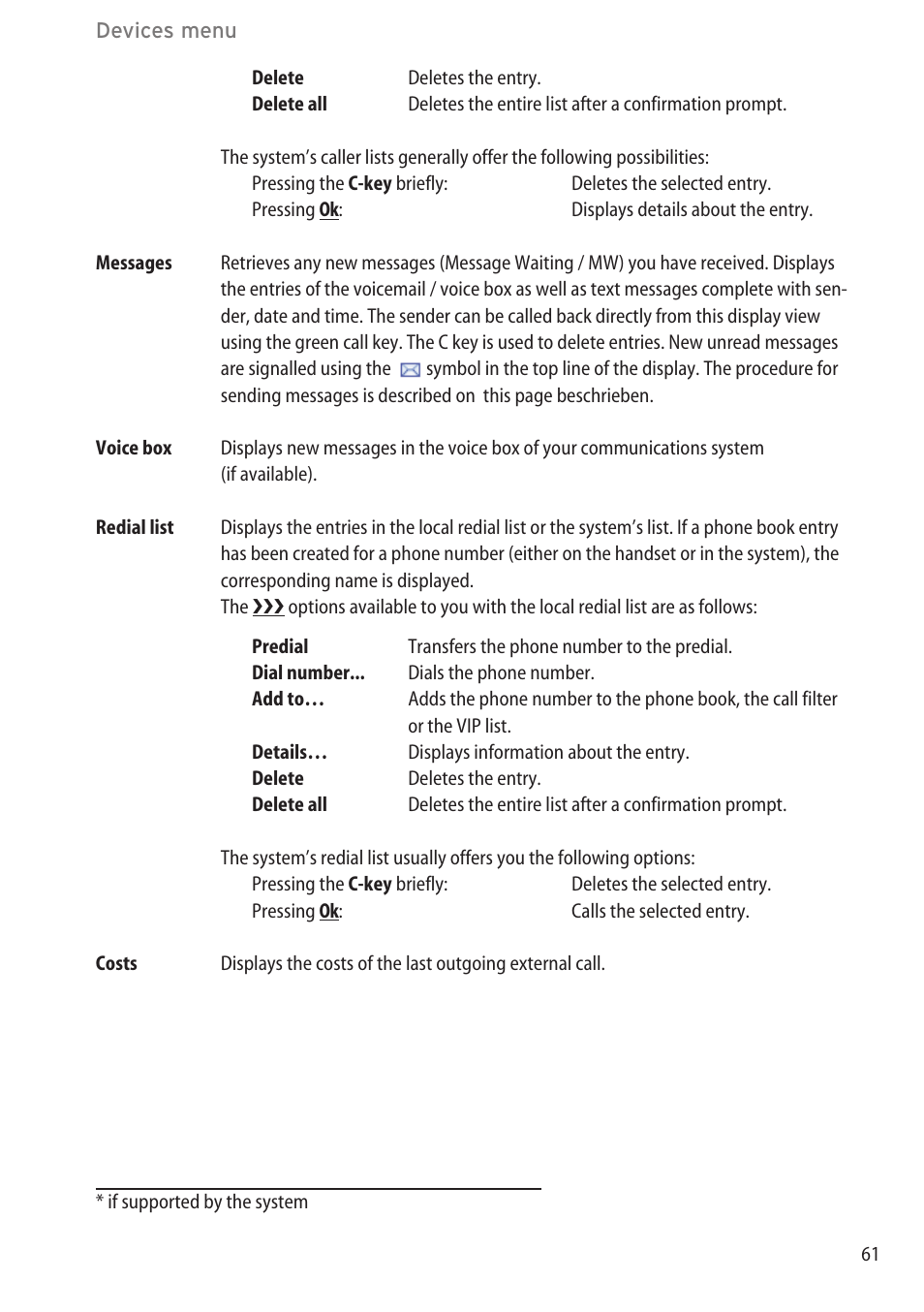 AASTRA 600d for OpenCom 1000 User Guide (with bookmarks) EN User Manual | Page 67 / 118