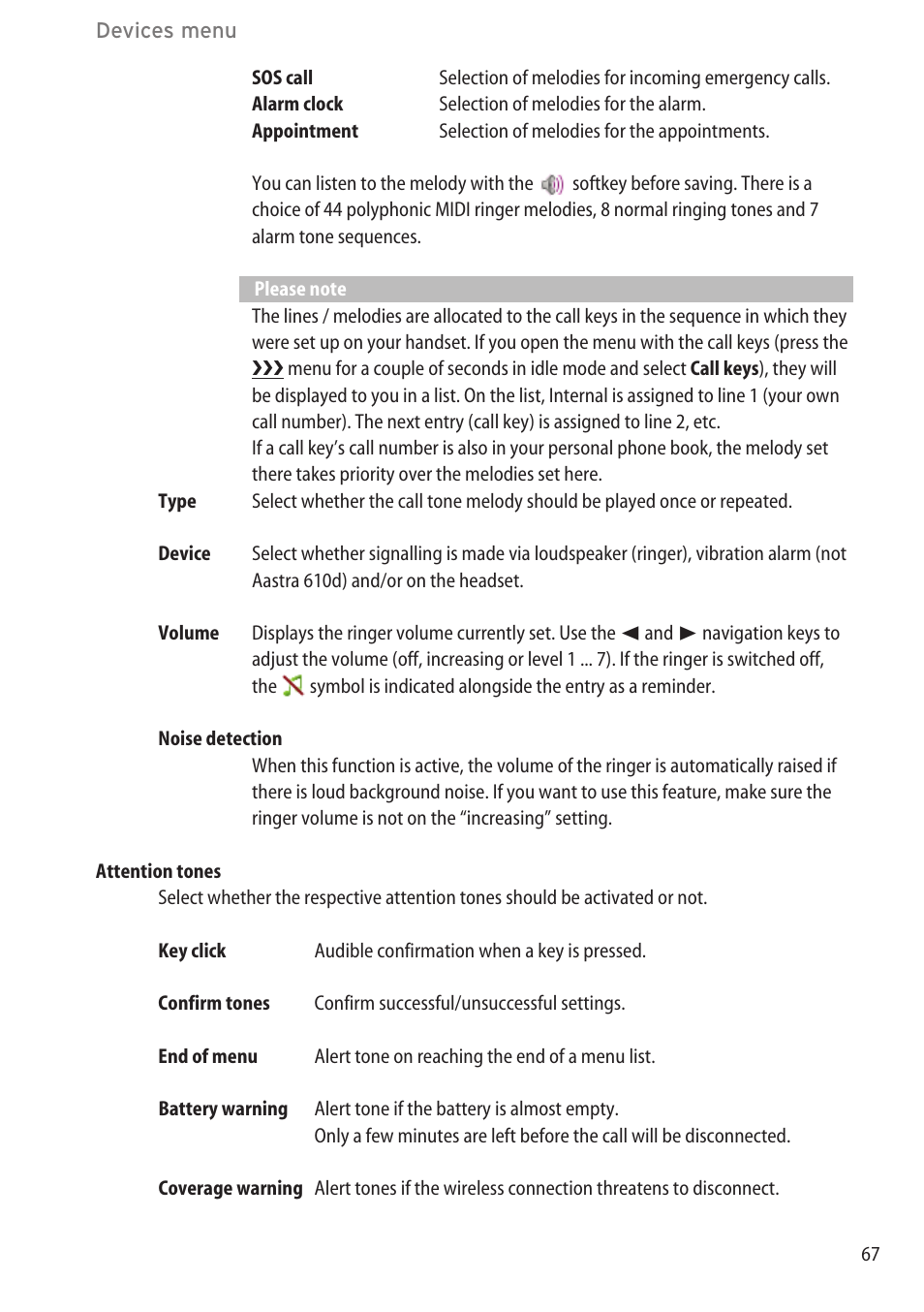 AASTRA 600d for OpenCom 1000 User Guide (with bookmarks) EN User Manual | Page 73 / 118