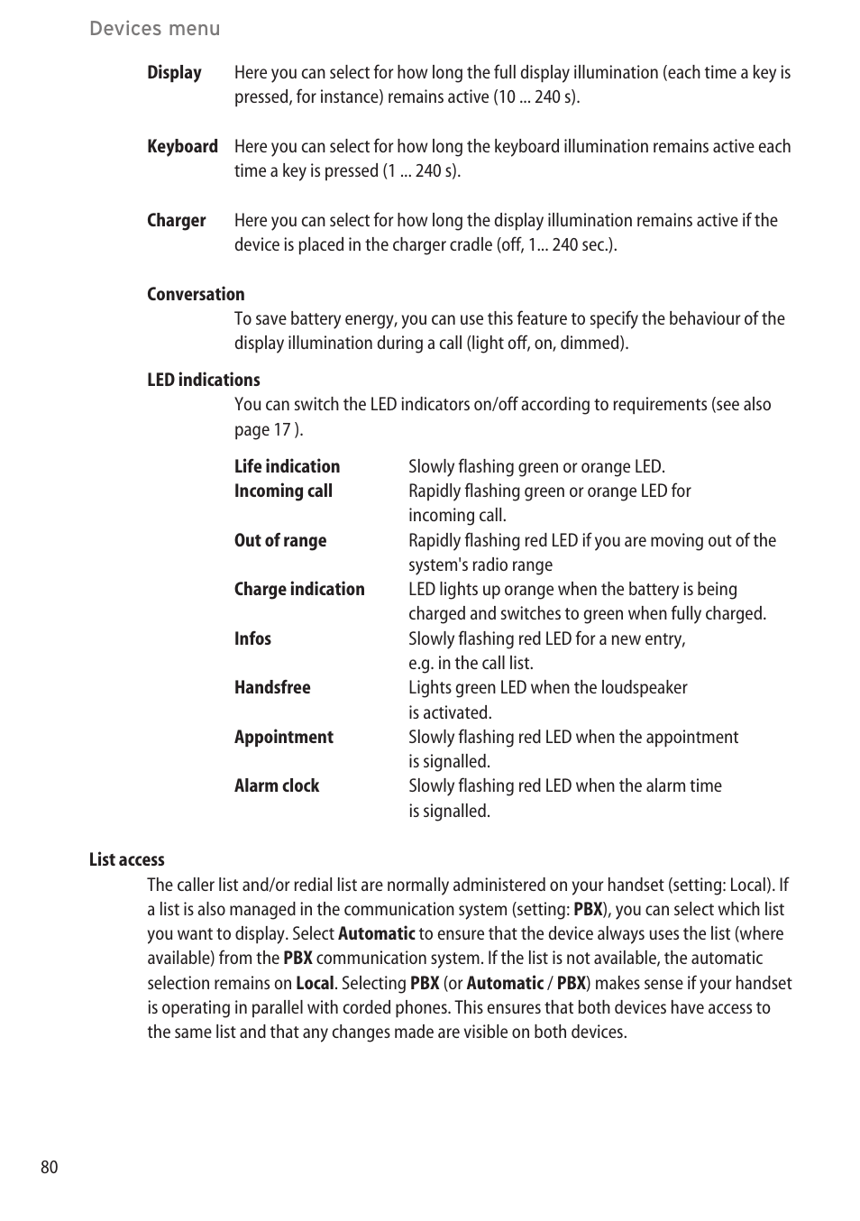 AASTRA 600d for OpenCom 1000 User Guide (with bookmarks) EN User Manual | Page 86 / 118