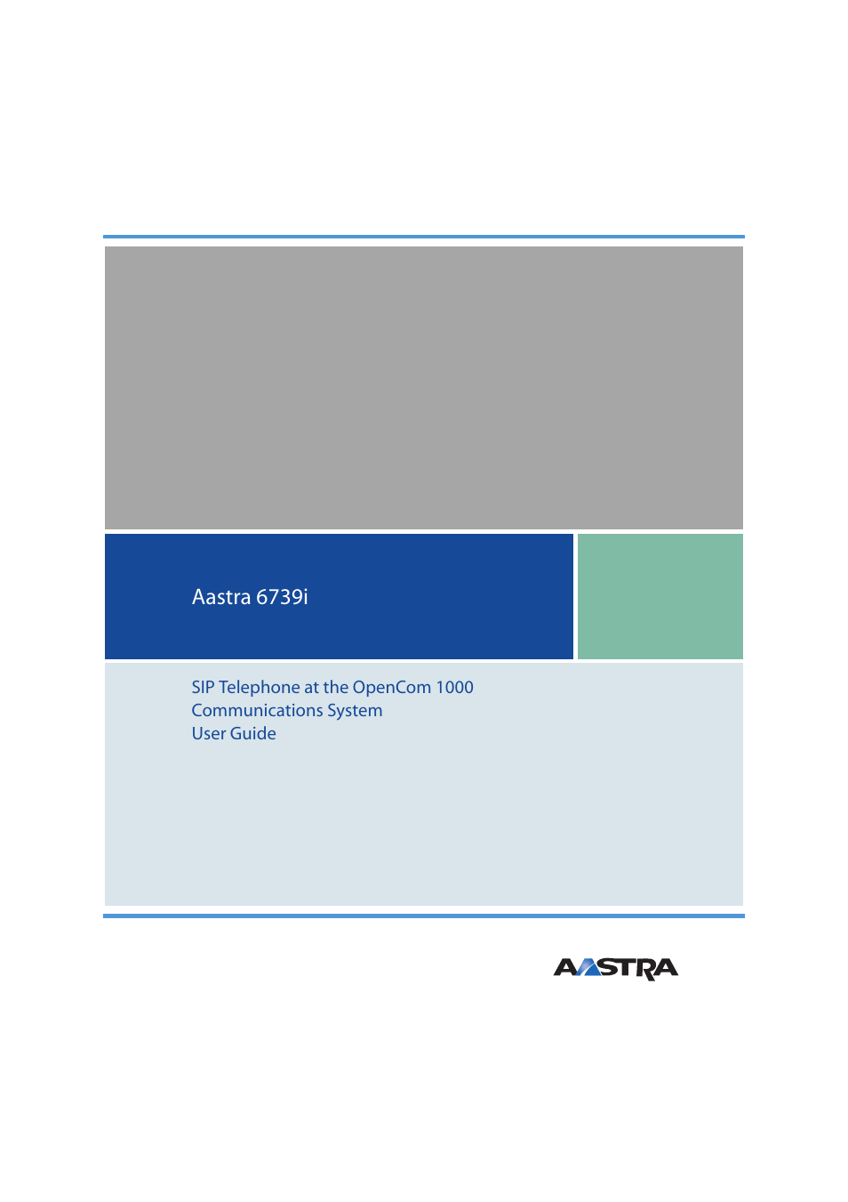 AASTRA 6739i for OpenCom 1000 User Guide EN User Manual | 40 pages