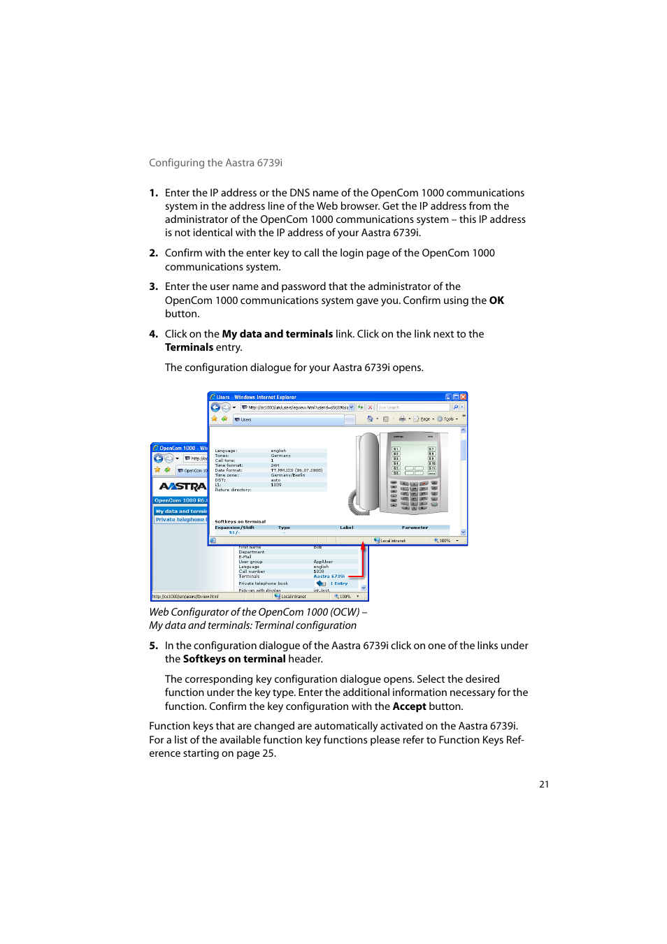 AASTRA 6739i for OpenCom 1000 User Guide EN User Manual | Page 25 / 40