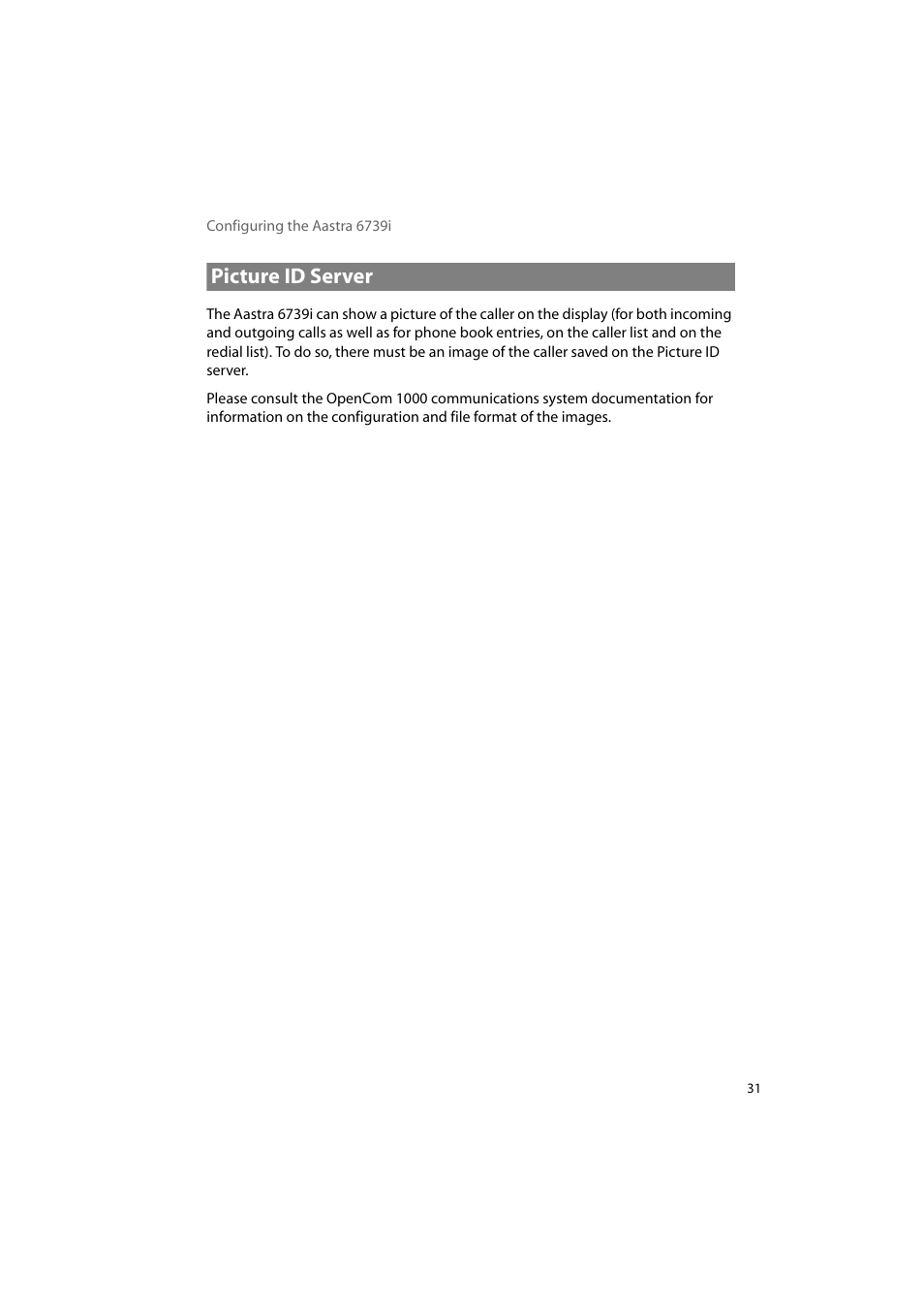 Picture id server | AASTRA 6739i for OpenCom 1000 User Guide EN User Manual | Page 35 / 40