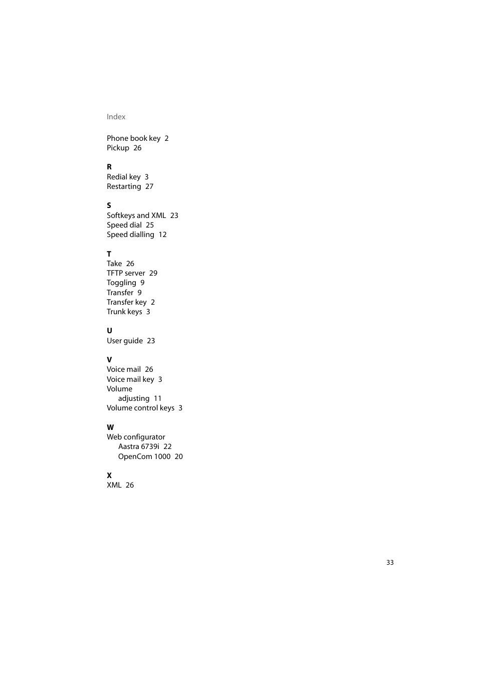 AASTRA 6739i for OpenCom 1000 User Guide EN User Manual | Page 37 / 40