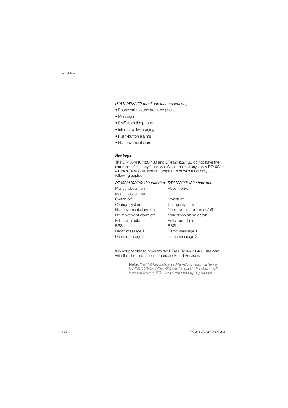 AASTRA DT4x2 for MX-ONE User Guide EN User Manual | Page 122 / 133