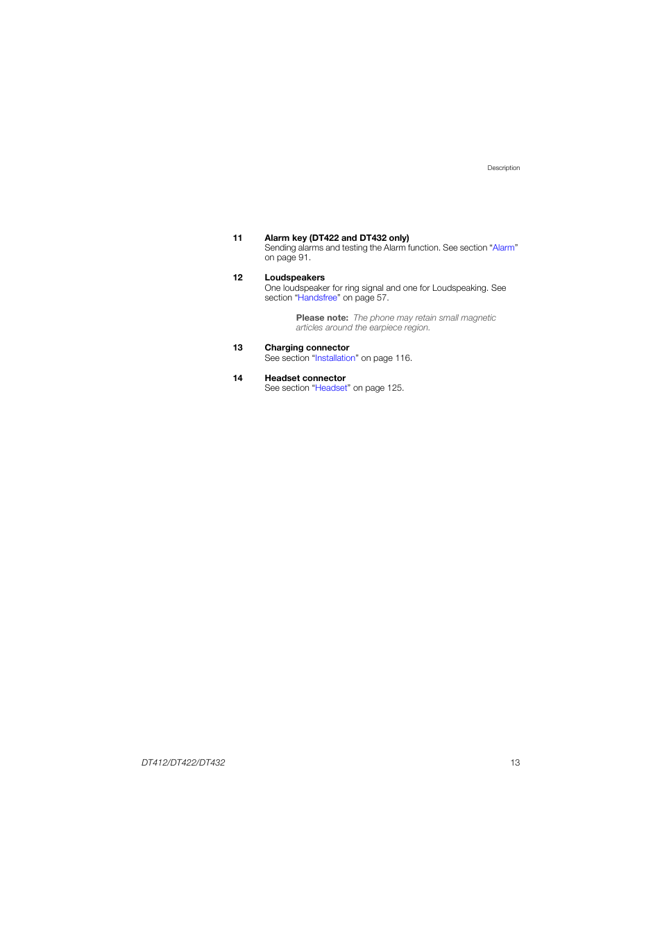 AASTRA DT4x2 for MX-ONE User Guide EN User Manual | Page 13 / 133