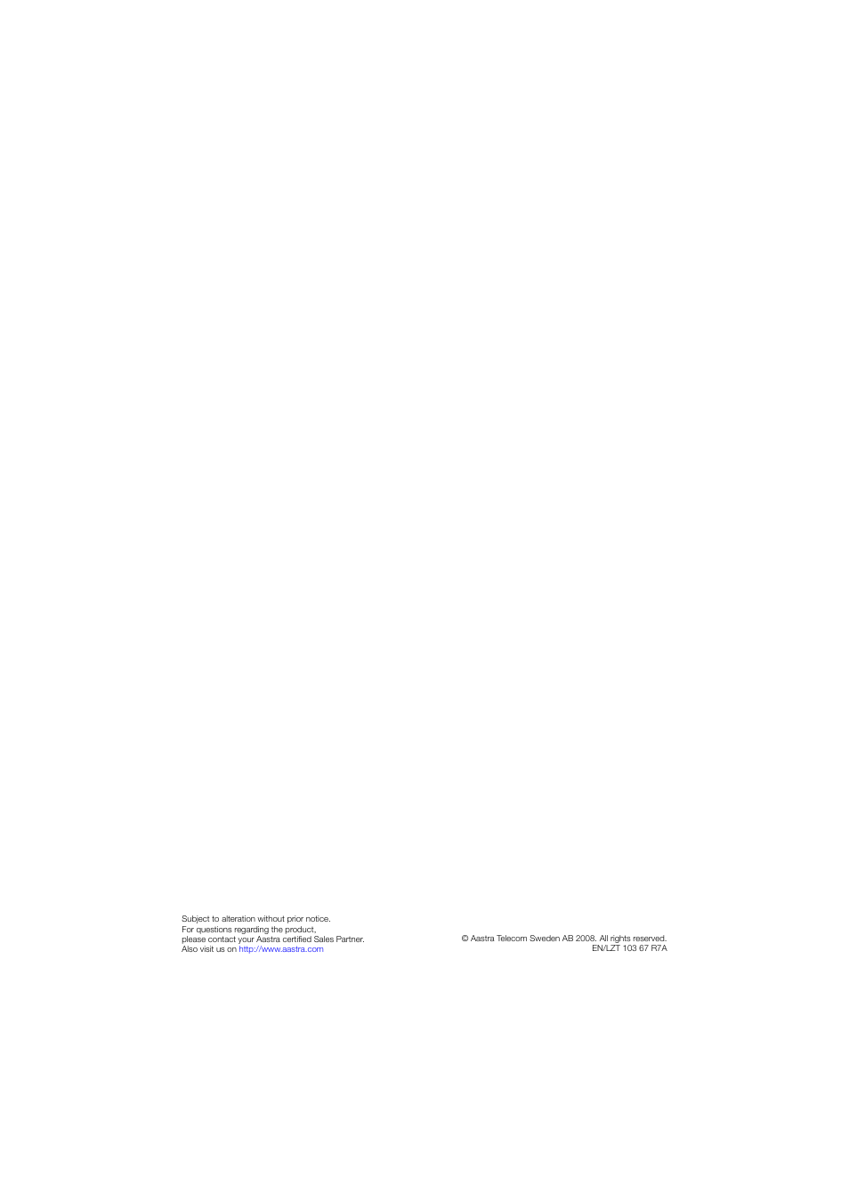 AASTRA DT4x2 for MX-ONE User Guide EN User Manual | Page 133 / 133