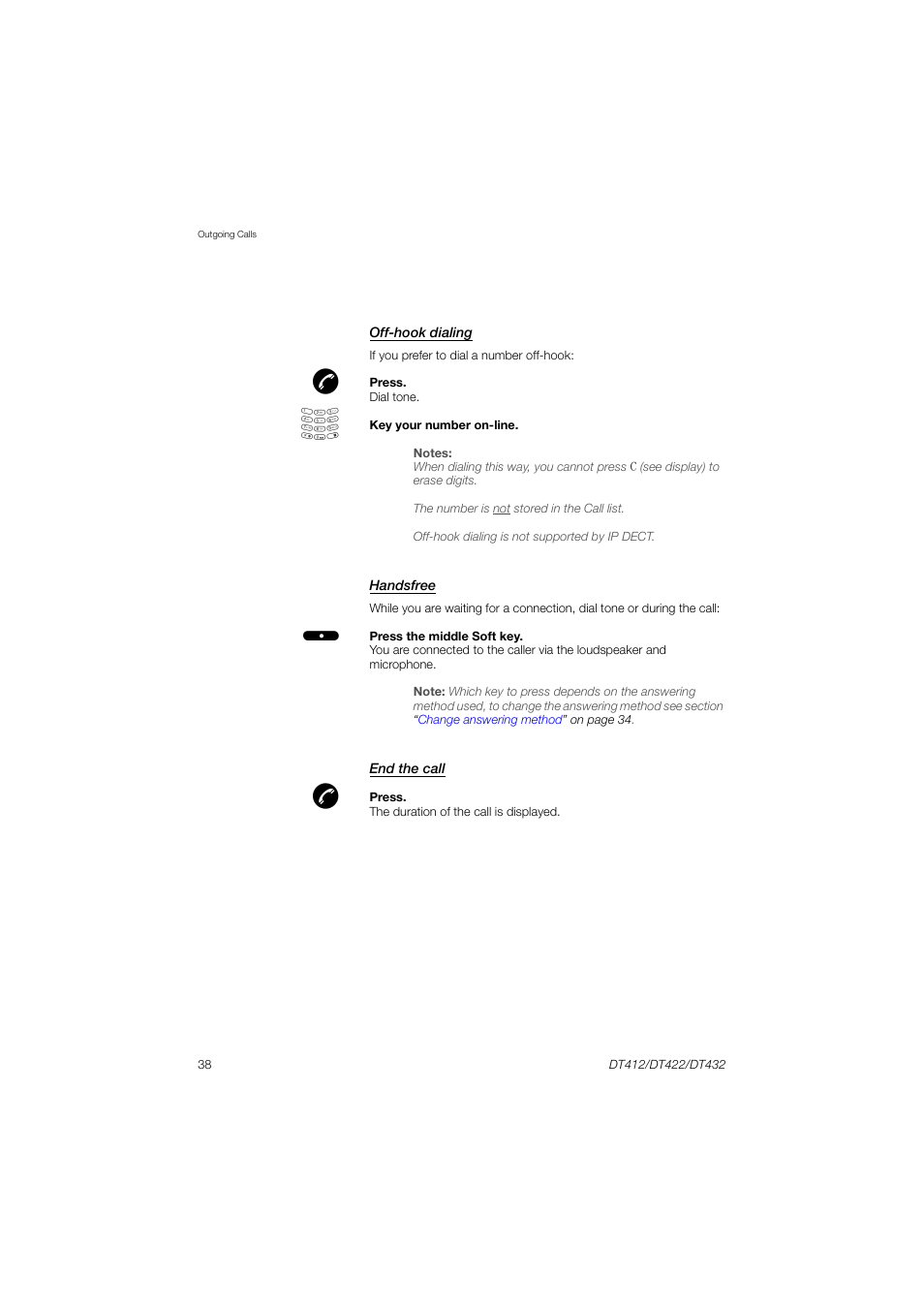 AASTRA DT4x2 for MX-ONE User Guide EN User Manual | Page 38 / 133