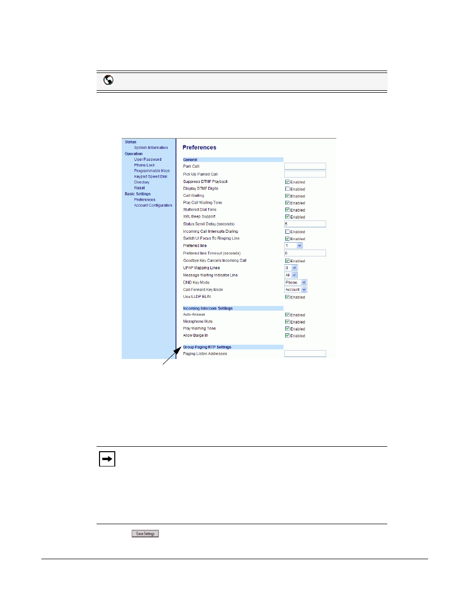 Configuring group rtp paging, Additional features | AASTRA 6730i (Version 2.5 Text Keypad) User Guide EN User Manual | Page 183 / 214