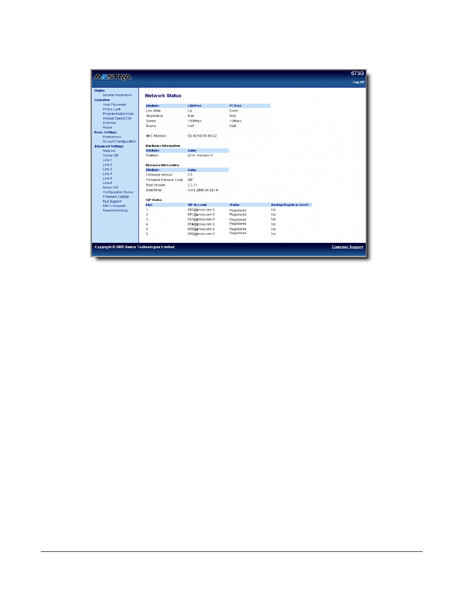 Phone status | AASTRA 6730i (Version 2.5 Text Keypad) User Guide EN User Manual | Page 29 / 214