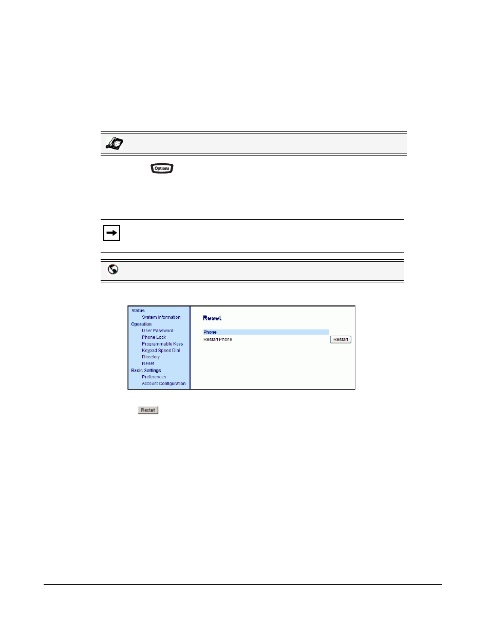 Restarting your phone, Customizing your phone | AASTRA 6730i (Version 2.5 Text Keypad) User Guide EN User Manual | Page 52 / 214