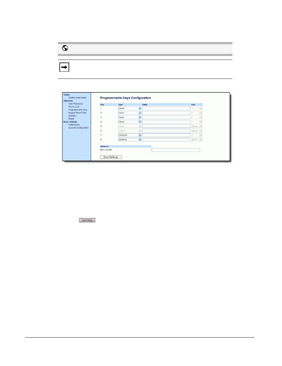 Configuring a blf/xfer key, Line keys and programmable keys | AASTRA 6730i (Version 2.5 Text Keypad) User Guide EN User Manual | Page 92 / 214